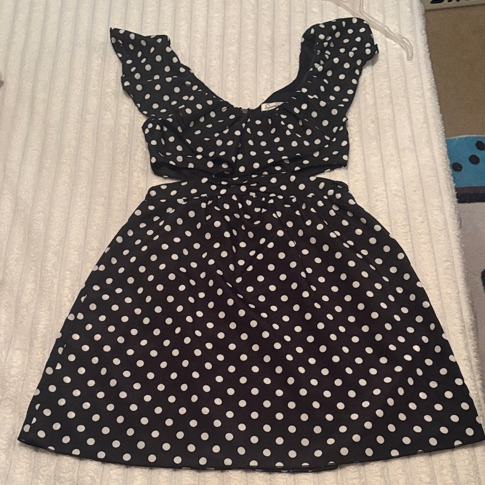 Speechless Black and White Dress